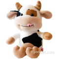 Jouets en peluche mignons de vache en peluche